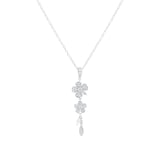 Mappin & Webb Vinea 18ct White Gold 0.36cttw Diamond Floral Pendant