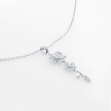 Mappin & Webb Vinea 18ct White Gold 0.36cttw Diamond Floral Pendant
