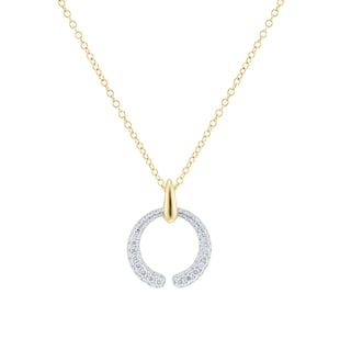 Mappin & Webb Libretto 18ct Yellow Gold 0.50cttw Diamond Pave Pendant