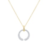 Mappin & Webb Libretto 18ct Yellow Gold 0.50cttw Diamond Pave Pendant