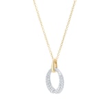 Mappin & Webb Libretto 18ct Yellow Gold 0.50cttw Diamond Pave Pendant