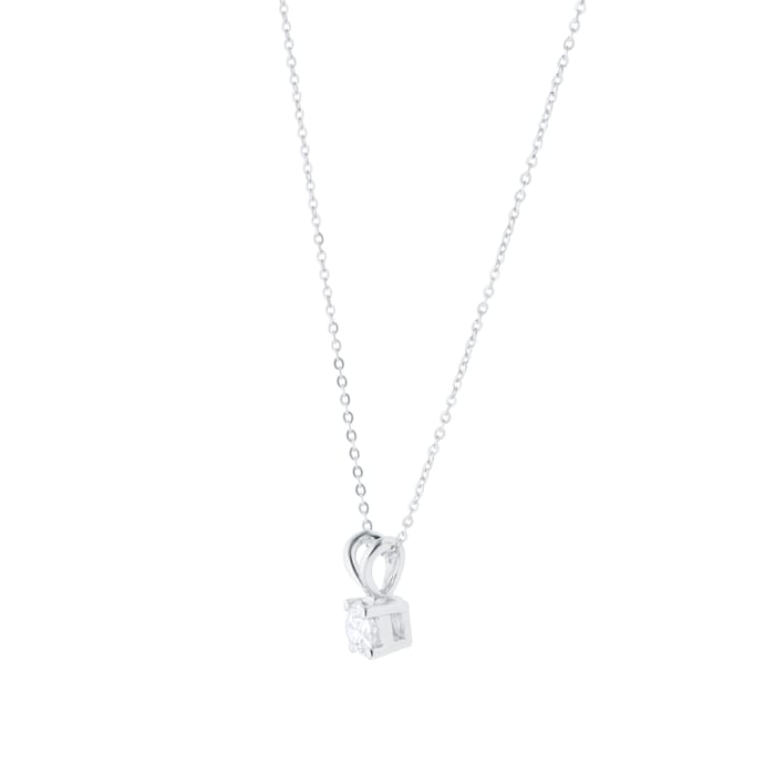 Goldsmiths 9ct White Gold 0.25cttw Diamond Solitaire Pendant