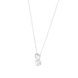 Goldsmiths 9ct White Gold 0.25cttw Diamond Solitaire Pendant