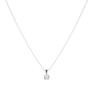 Goldsmiths 9ct White Gold 0.10cttw Diamond Illusion Set Pendant
