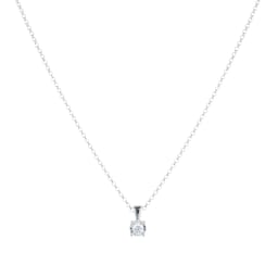 12143681 - 9ct White Gold 0.10cttw Diamond Illusion Set Pendant