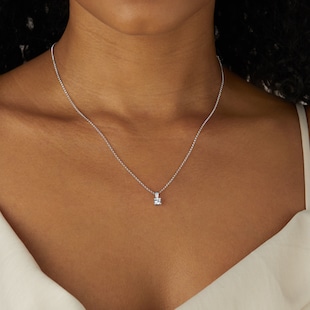 Goldsmiths 9ct White Gold 0.25cttw Diamond Pendant