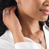 Best Luxury 
18ct White Gold Pear Cut Tanzanite and 0.30cttw Diamond Pendant