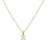 Goldsmiths 9ct Yellow Gold 0.25cttw Diamond Pendant