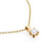 Goldsmiths 9ct Yellow Gold 0.25cttw Diamond Pendant