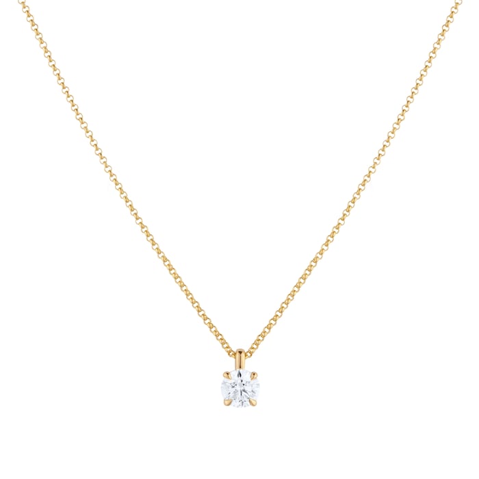 Best Luxury 
Exclusive 18ct Yellow Gold 0.50cttw Brilliant Cut Solitaire Diamond Pendant