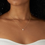 Best Luxury 
Exclusive 18ct Yellow Gold 0.50cttw Brilliant Cut Solitaire Diamond Pendant