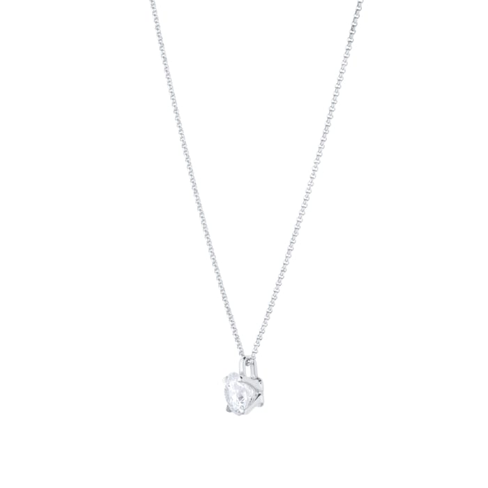 Best Luxury 
Exclusive 18ct White Gold 1.00cttw Brilliant Cut Solitaire Diamond Pendant