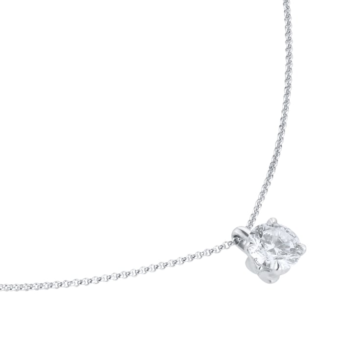 Best Luxury 
Exclusive 18ct White Gold 1.00cttw Brilliant Cut Solitaire Diamond Pendant