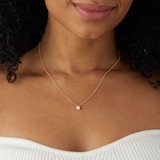 Best Luxury 
Exclusive 18ct Yellow Gold 0.40cttw Brilliant Cut Solitaire Diamond Pendant