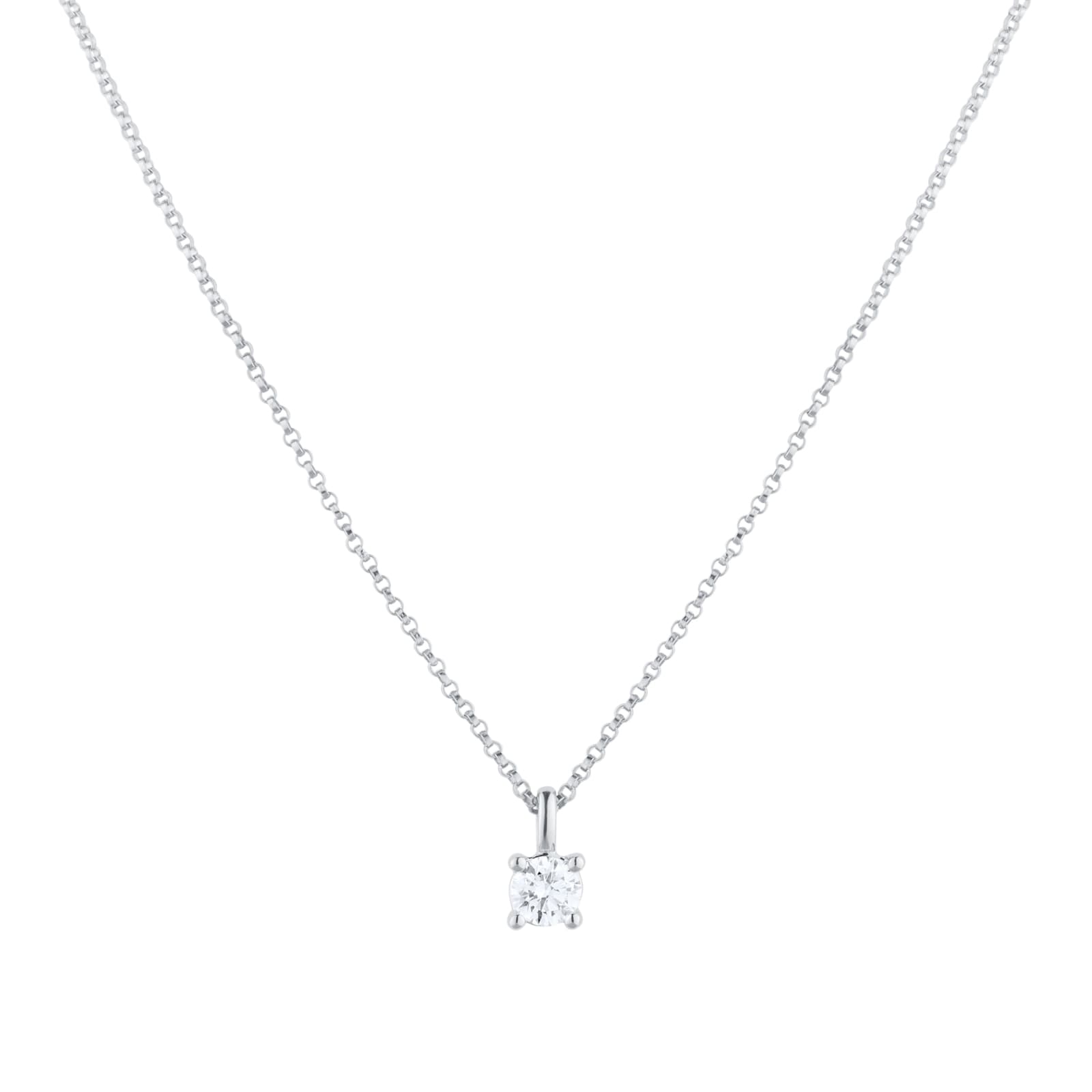 Goldsmiths 18ct White Gold 0.30cttw Diamond Pendant
