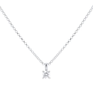 Goldsmiths 18ct White Gold 0.30cttw Diamond Pendant