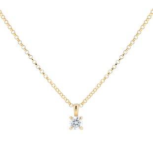 Goldsmiths 18ct Yellow Gold 0.30cttw Diamond Pendant