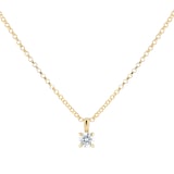 Goldsmiths 18ct Yellow Gold 0.30cttw Diamond Pendant