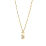 Goldsmiths 18ct Yellow Gold 0.30cttw Diamond Pendant