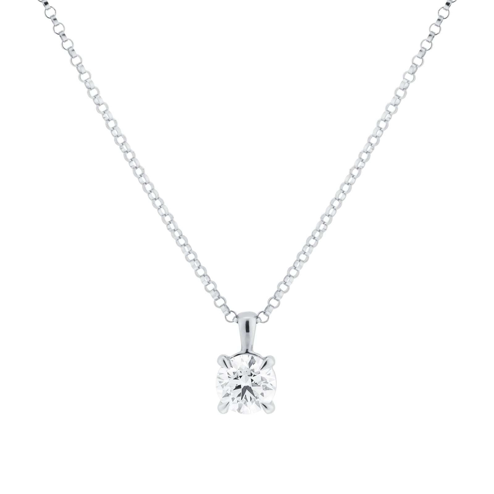 Goldsmiths 18ct White Gold 1.00cttw Diamond Pendant