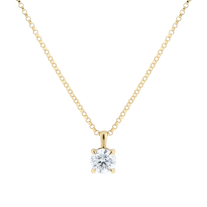 Goldsmiths 18ct Yellow Gold 1.00cttw Diamond Pendant