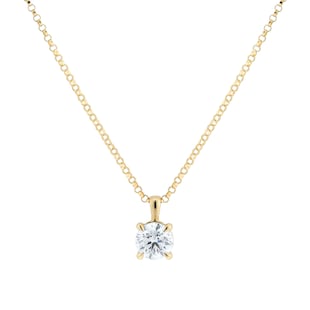 Goldsmiths 18ct Yellow Gold 1.00cttw Diamond Pendant