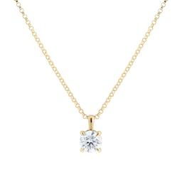 12143708 - 18ct Yellow Gold 1.00cttw Diamond Pendant