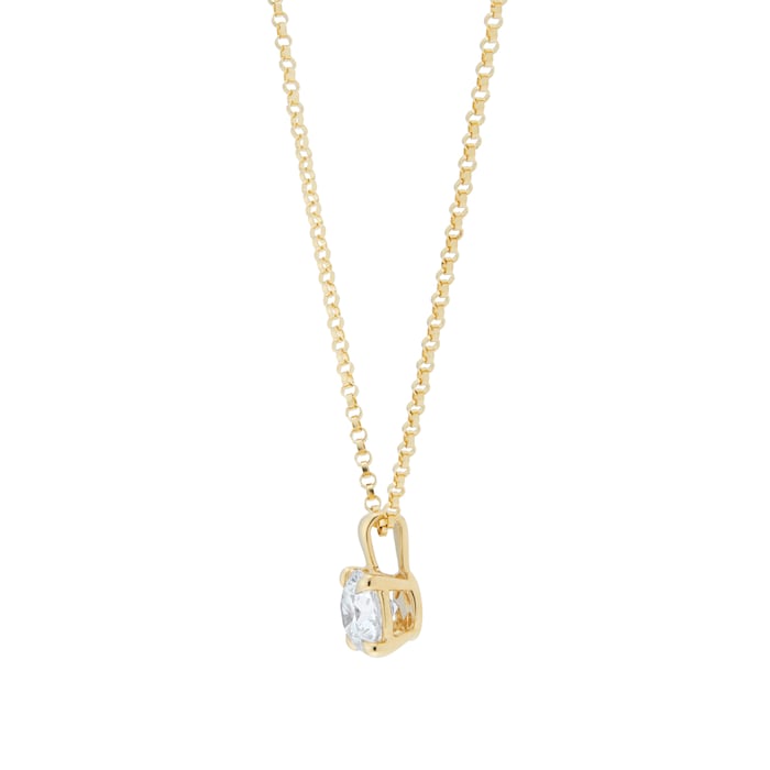 Goldsmiths 18ct Yellow Gold 1.00cttw Diamond Pendant