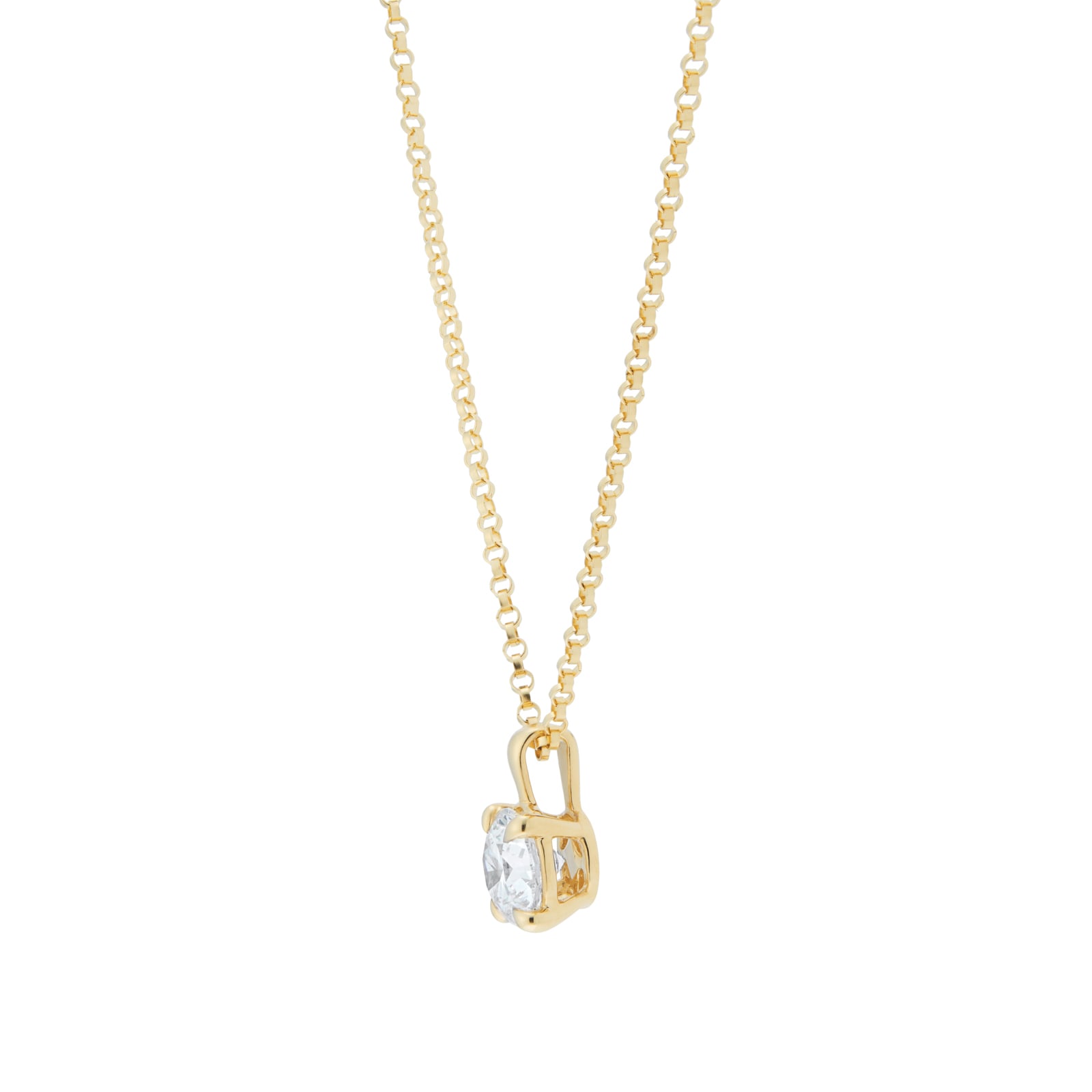 Goldsmiths 18ct Yellow Gold 1.00cttw Diamond Pendant