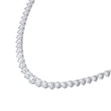 Goldsmiths 18ct White Gold 10.11cttw Brilliant Cut Graduated Diamond Line Necklace