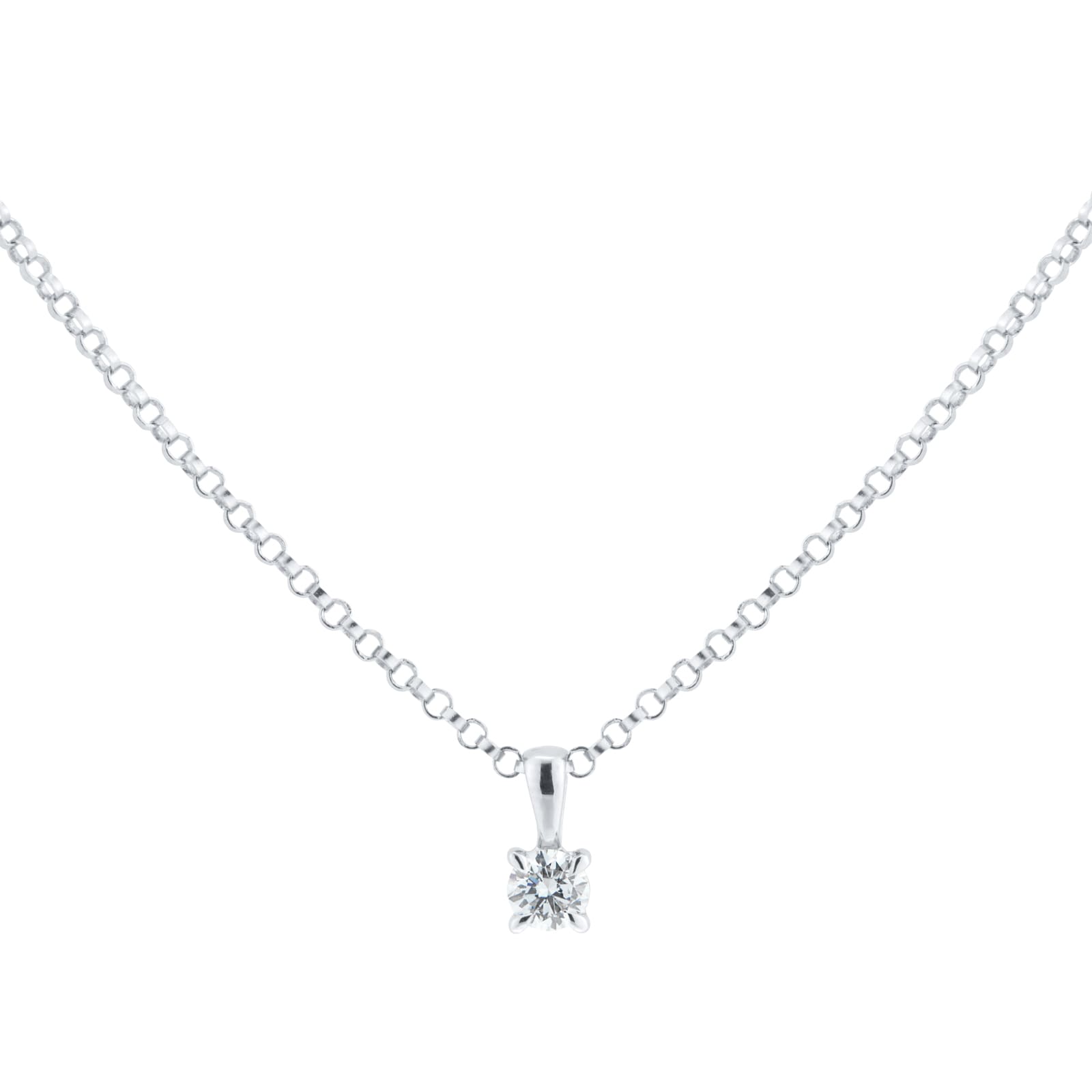 Goldsmiths 18ct White Gold 0.15cttw Diamond Pendant