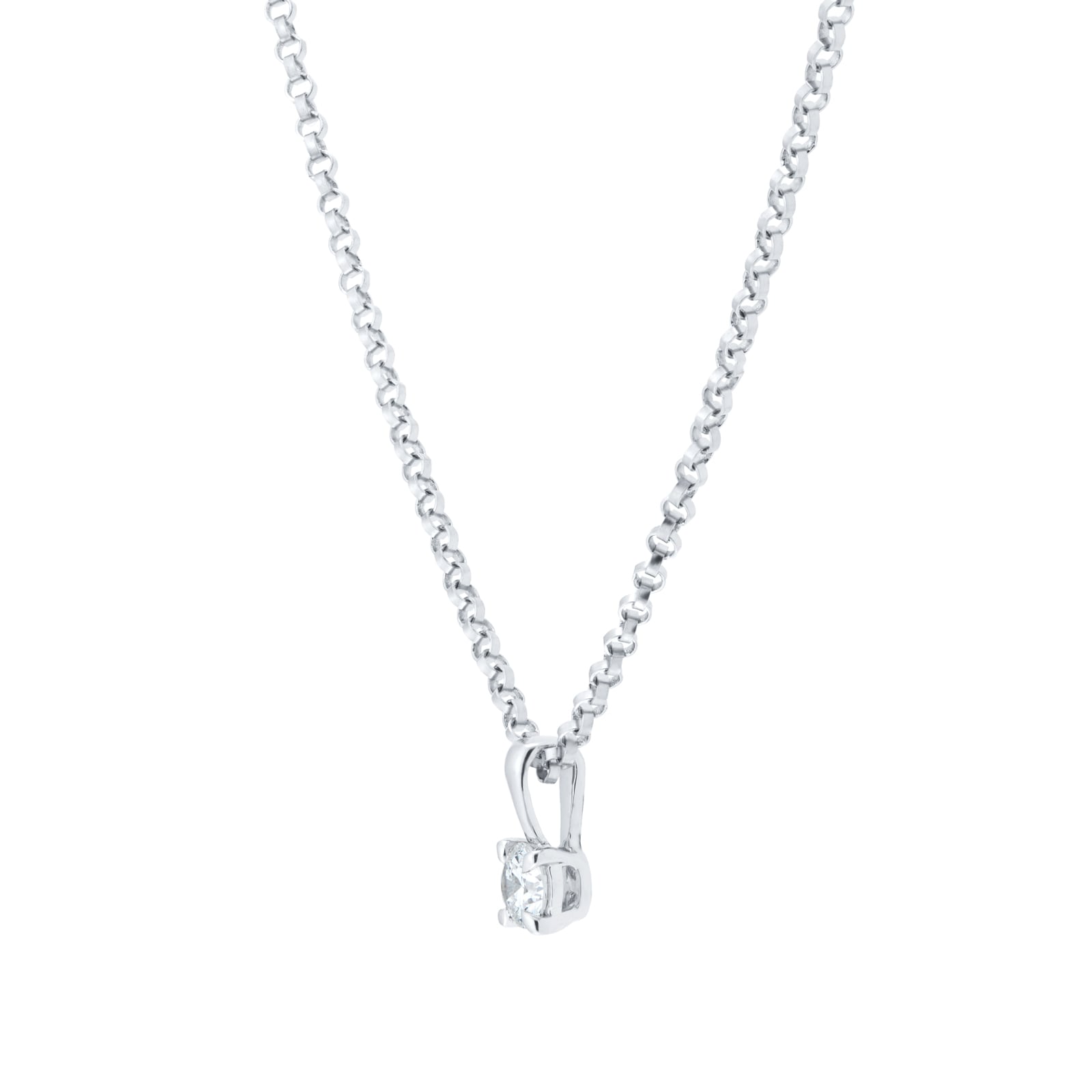 Goldsmiths 18ct White Gold 0.15cttw Diamond Pendant Goldsmiths 18ct White Gold 0.15cttw Diamond Pendant