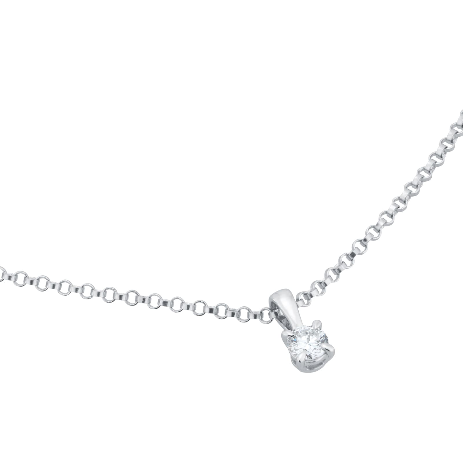 Goldsmiths 18ct White Gold 0.15cttw Diamond Pendant Goldsmiths 18ct White Gold 0.15cttw Diamond Pendant