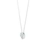 Goldsmiths 9ct White Gold 0.20cttw Diamond Heart Cluster Pendant