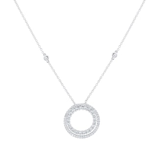 Mappin 
Webb 18ct White Gold 0.87cttw Diamond Circle Pendant
