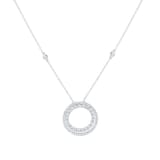 Mappin & Webb 18ct White Gold 0.87cttw Diamond Circle Pendant