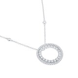 Mappin & Webb 18ct White Gold 0.87cttw Diamond Circle Pendant
