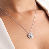 Mappin & Webb Limited Edition 18ct White Gold 0.48cttw Diamond Pendant