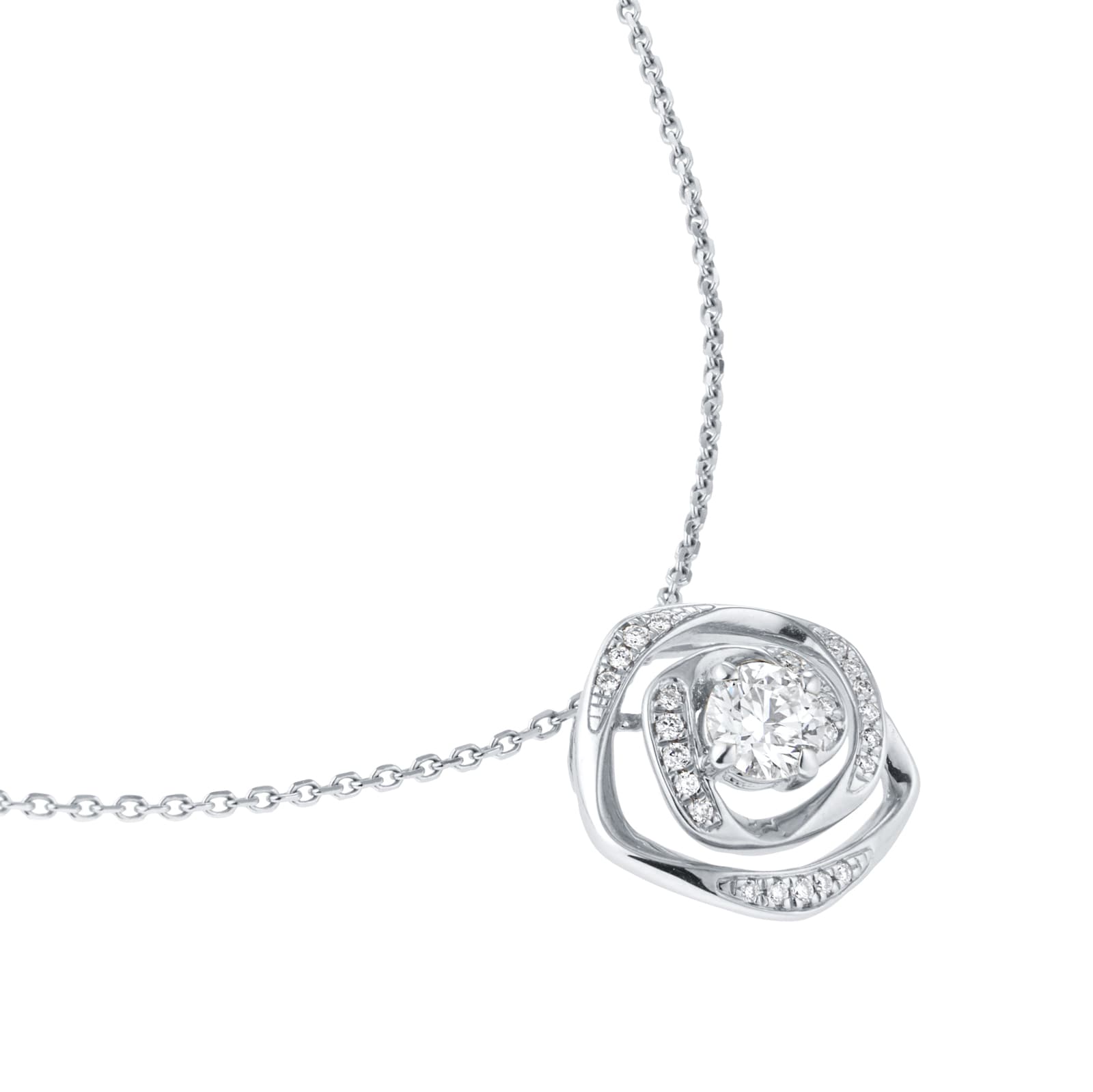 Mappin & Webb Limited Edition 18ct White Gold 0.48cttw Diamond Pendant