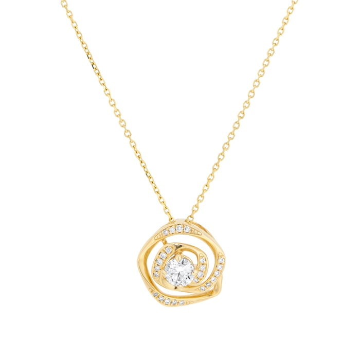 Mappin & Webb Limited Edition 18ct Yellow Gold 0.48cttw Diamond Pendant