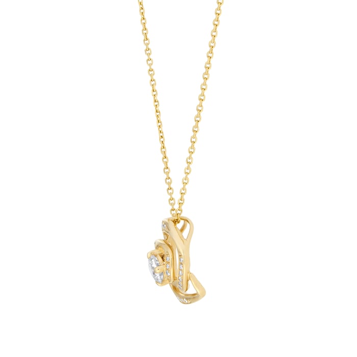 Mappin & Webb Limited Edition 18ct Yellow Gold 0.48cttw Diamond Pendant