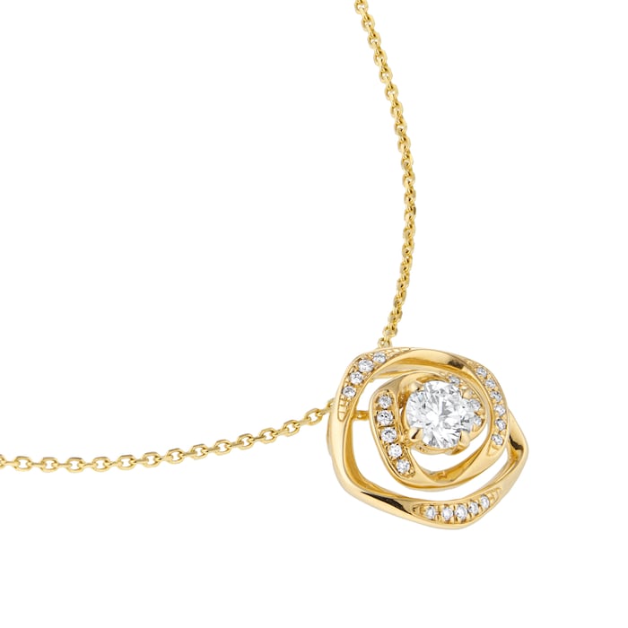 Mappin & Webb Limited Edition 18ct Yellow Gold 0.48cttw Diamond Pendant