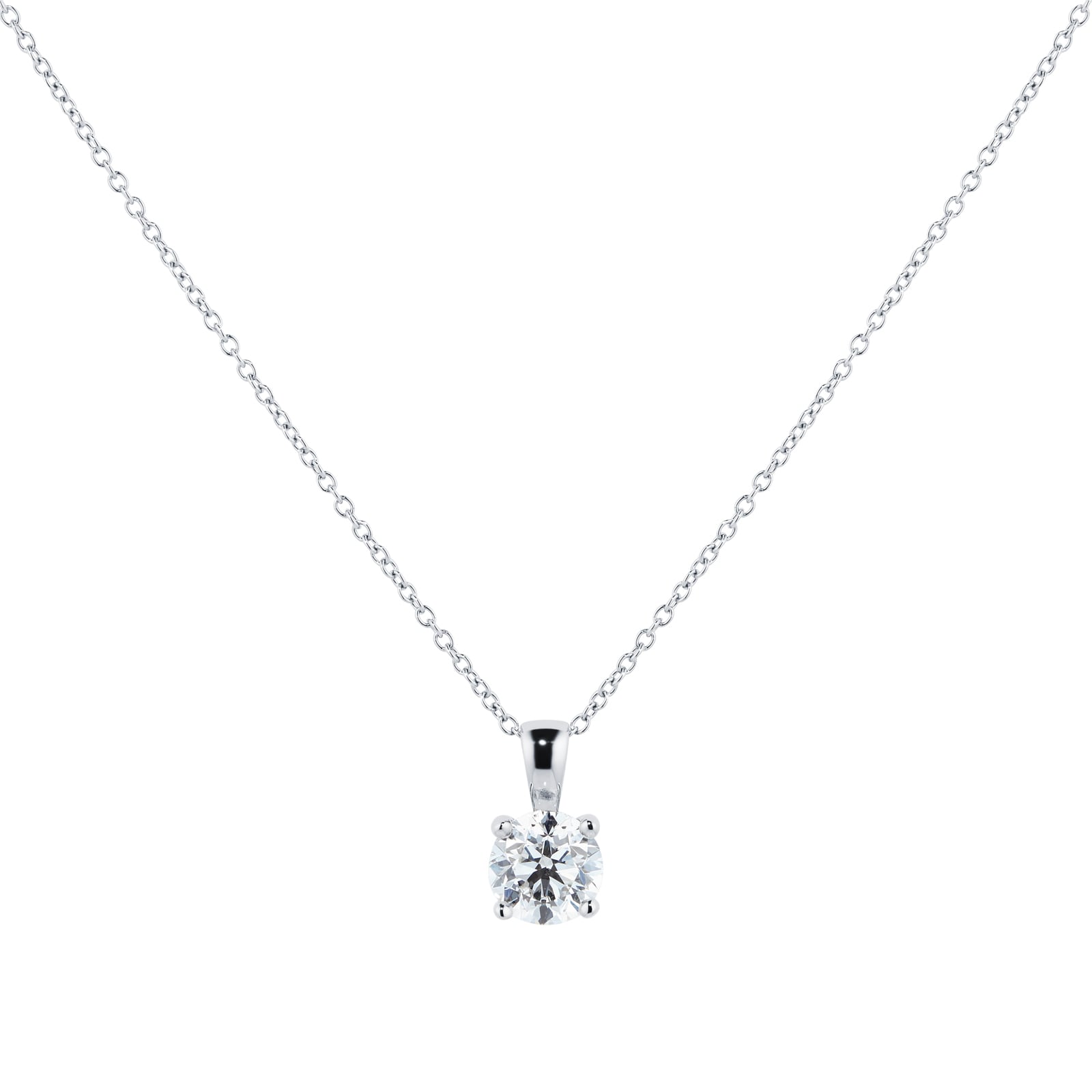 Mappin & Webb Libretto Platinum 1.50ct Diamond Pendant