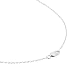 Goldsmiths 9ct White Gold 0.50cttw Diamond Three Stone Drop Pendant