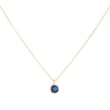 Best Luxury 
9ct Yellow Gold Sapphire Birthstone Pendant