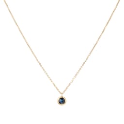 12143753 - 9ct Yellow Gold Sapphire Birthstone Pendant