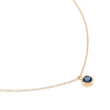 Best Luxury 
9ct Yellow Gold Sapphire Birthstone Pendant