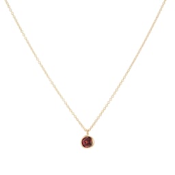12143754 - 9ct Yellow Gold Garnet Birthstone Pendant