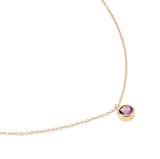Goldsmiths 9ct Yellow Gold Amethyst Birthstone Pendant