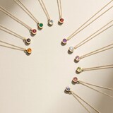 Goldsmiths 9ct Yellow Gold Amethyst Birthstone Pendant